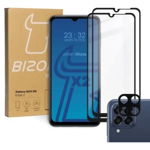 Hurtownia GSM - BIZON Edge 2 2x Bildschirmglas + Kameraglas Samsung Galaxy M33 5G - BIZ1334 - {ean13} - Hurt