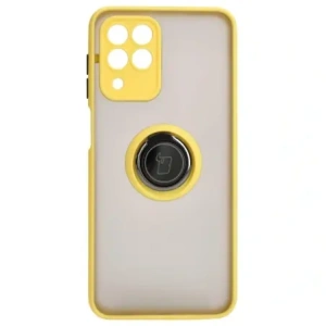 Hurtownia GSM - Bizon Case Hybrid Ring Samsung Galaxy M33 5G fumuriu cu un cadru galben - BIZ1340 - {ean13} - Hurt