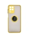 Wholesale Bizon Case Hybrid Ring Samsung Galaxy M33 5G smoky with a yellow frame - BIZ1340 - {ean13} - Hurt
