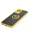 Wholesale Bizon Case Hybrid Ring Samsung Galaxy M33 5G smoky with a yellow frame - BIZ1340 - {ean13} - Hurt