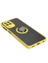 Wholesale Bizon Case Hybrid Ring Samsung Galaxy M33 5G smoky with a yellow frame - BIZ1340 - {ean13} - Hurt