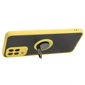 Hurtownia GSM - Bizon Case Hybrid Ring Samsung Galaxy M33 5G fumuriu cu un cadru galben - BIZ1340 - {ean13} - Hurt