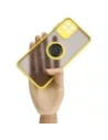 Wholesale Bizon Case Hybrid Ring Samsung Galaxy M33 5G smoky with a yellow frame - BIZ1340 - {ean13} - Hurt
