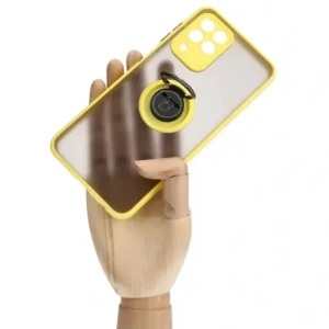 Hurtownia GSM - Bizon Case Hybrid Ring Samsung Galaxy M33 5G fumuriu cu un cadru galben - BIZ1340 - {ean13} - Hurt