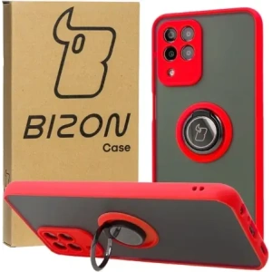 Hurtownia GSM - Bizon Case Hybrid Ring Samsung Galaxy M33 5G rauchig mit rotem Rahmen - BIZ1341 - {ean13} - Hurt