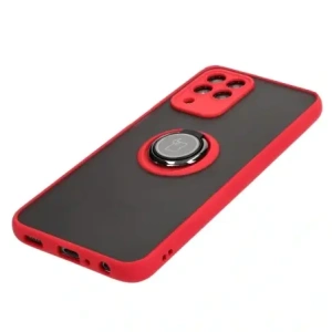 Hurtownia GSM - Bizon Case Hybrid Ring Samsung Galaxy M33 5G fumuriu cu un cadru roșu - BIZ1341 - {ean13} - Hurt