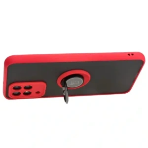 Hurtownia GSM - Bizon Case Hybrid Ring Samsung Galaxy M33 5G fumuriu cu un cadru roșu - BIZ1341 - {ean13} - Hurt