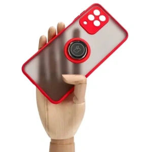 Bizon Case Hybrid Ring Samsung Galaxy M33 5G smoky with a red frame