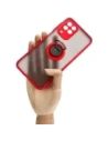 Wholesale Bizon Case Hybrid Ring Samsung Galaxy M33 5G smoky with a red frame - BIZ1341 - {ean13} - Hurt