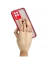 Wholesale Bizon Case Hybrid Ring Samsung Galaxy M33 5G smoky with a red frame - BIZ1341 - {ean13} - Hurt