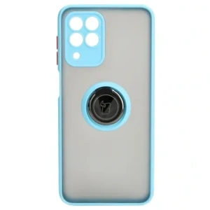 Hurtownia GSM - Bizon Case Hybrid Ring Samsung Galaxy M33 5G rauchig mit einem hellblauen Rahmen - BIZ1342 - {ean13} - Hurt