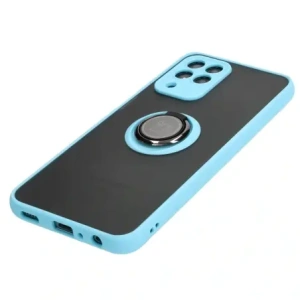 Hurtownia GSM - Bizon Case Hybrid Ring Samsung Galaxy M33 5G fumuriu cu un cadru albastru deschis - BIZ1342 - {ean13} - Hurt