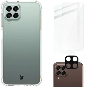Hurtownia GSM - Etui + 2x sklo na displej + objektiv Bizon Case Clear Pack do Samsung Galaxy M33 5G průhledné - BIZ1344 - {ean13} - Hurt