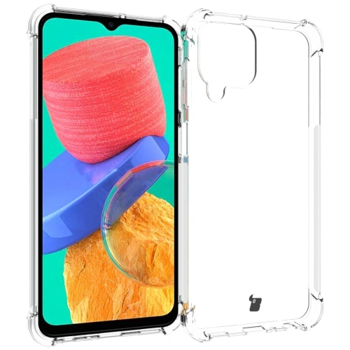 Etui + 2x szkło na ekran + obiektyw Bizon Case Clear Pack do Samsung Galaxy M33 5G przezroczyste