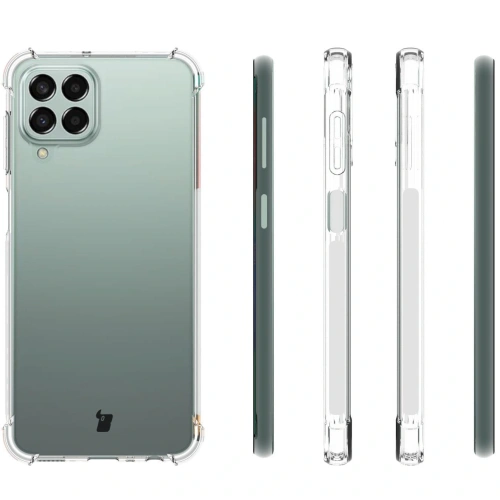 Etui + 2x szkło na ekran + obiektyw Bizon Case Clear Pack do Samsung Galaxy M33 5G przezroczyste