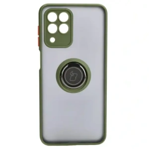 Hurtownia GSM - Bizon Case Hybrid Ring Samsung Galaxy M33 5G rauchig mit grünem Rahmen - BIZ1346 - {ean13} - Hurt