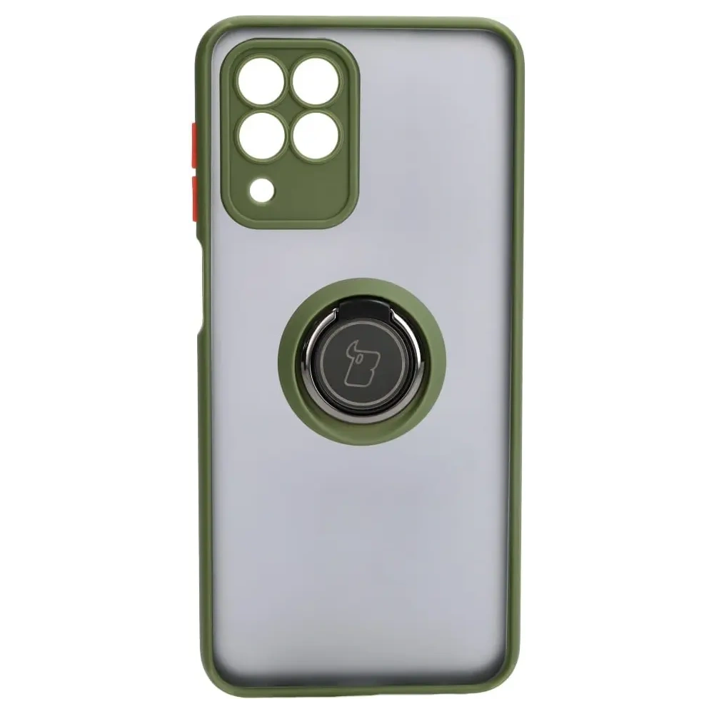 Hurtownia GSM - Bizon Case Hybrid Ring Samsung Galaxy M33 5G rauchig mit grünem Rahmen - BIZ1346 - {ean13} - Hurt