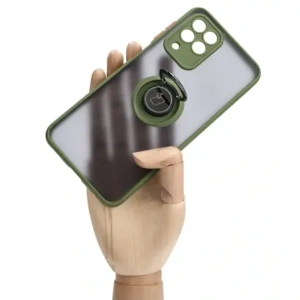 Hurtownia GSM - Bizon Case Hybrid Ring Samsung Galaxy M33 5G fumuriu cu un cadru verde - BIZ1346 - {ean13} - Hurt