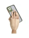 Hurtownia GSM - Bizon Case Hybrid Ring Samsung Galaxy M33 5G rauchig mit grünem Rahmen - BIZ1346 - {ean13} - Hurt