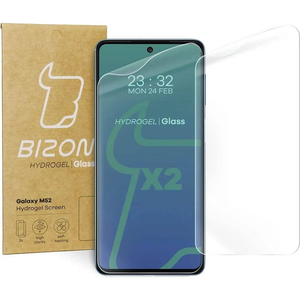 Hurtownia GSM - Folia hydrożelowa na ekran Bizon Glass Hydrogel, Galaxy M52, 2 sztuki - BIZ7614 - {ean13} - Hurt