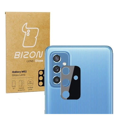 Szkło na aparat Bizon Glass Lens do Samsung Galaxy M52 [2 PACK]