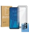 Bizon Glass Edge 2x tempered glass + lens protection Samsung Galaxy M52 black