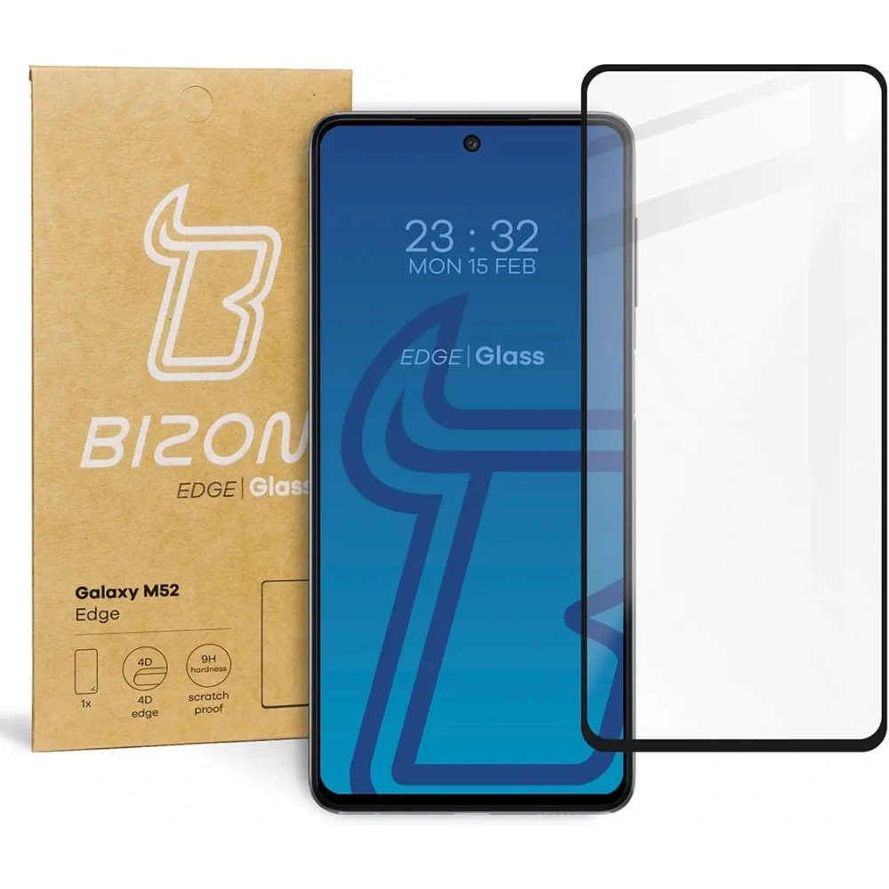 Hurtownia GSM - Bizon Glass Edge Samsung Galaxy M52 schwarz - BIZ7620 - {ean13} - Hurt