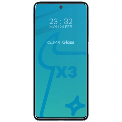 Szkło hartowane Bizon Glass Clear - 3 szt. + obiektyw Samsung Galaxy M52