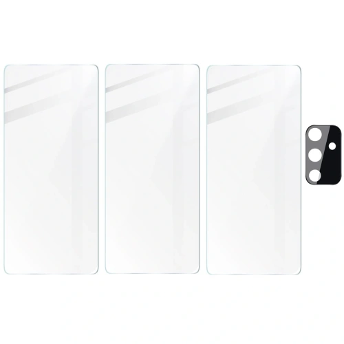 Szkło hartowane Bizon Glass Clear - 3 szt. + obiektyw Samsung Galaxy M52