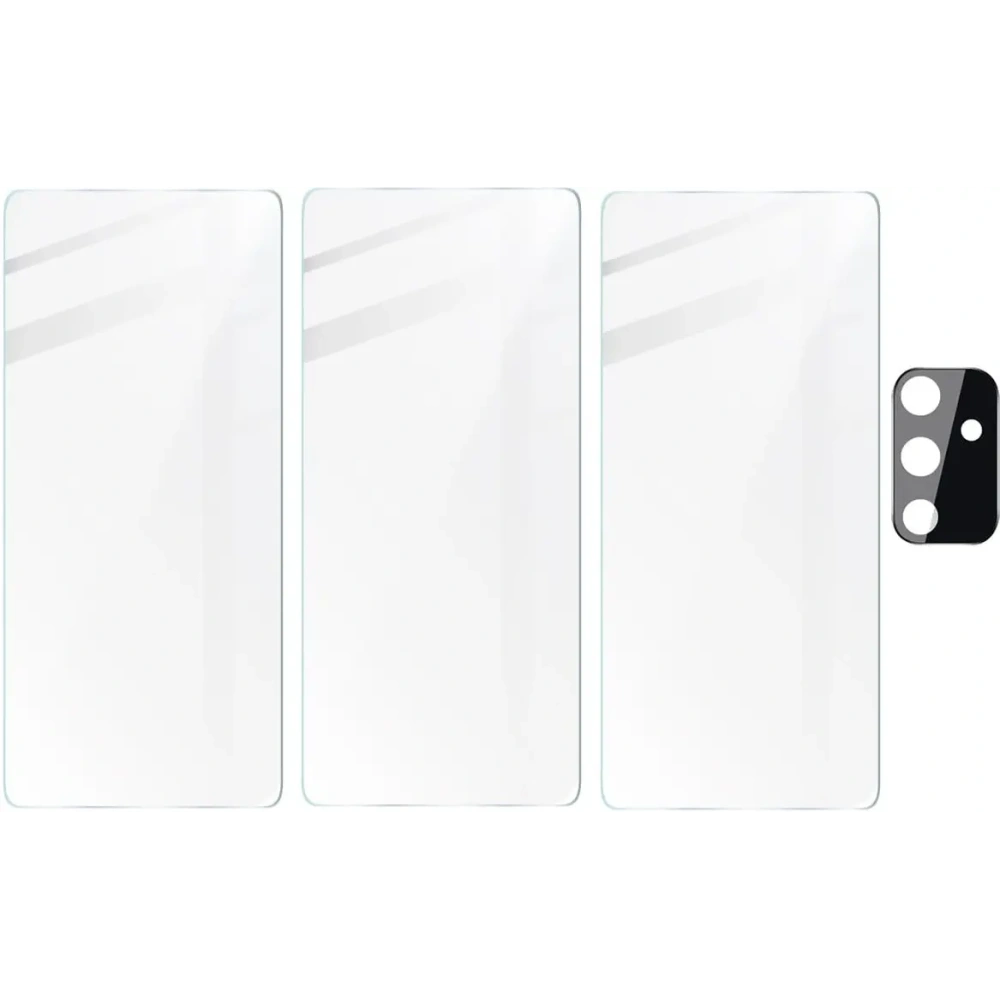 Wholesale Bizon Glass Clear tempered glass - 3 pcs. + lens glass Samsung Galaxy M52 - BIZ1364 - {ean13} - Hurt