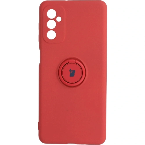Etui Bizon Case Silicone Ring do Samsung Galaxy M52 ciemny róż