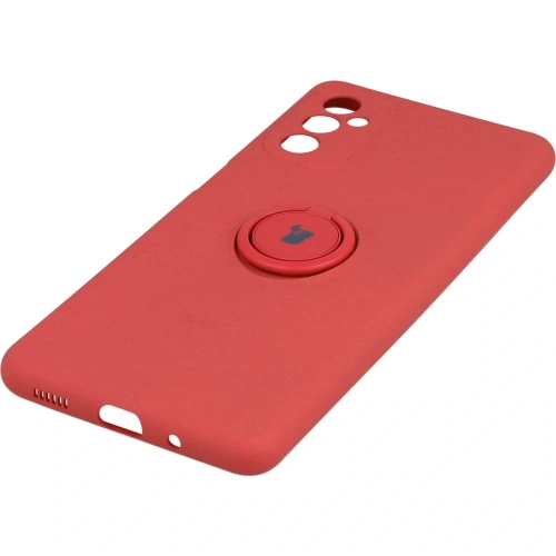 Etui Bizon Case Silicone Ring do Samsung Galaxy M52 ciemny róż