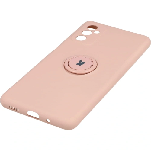 Etui Bizon Case Silicone Ring do Samsung Galaxy M52 jasnoróżowe