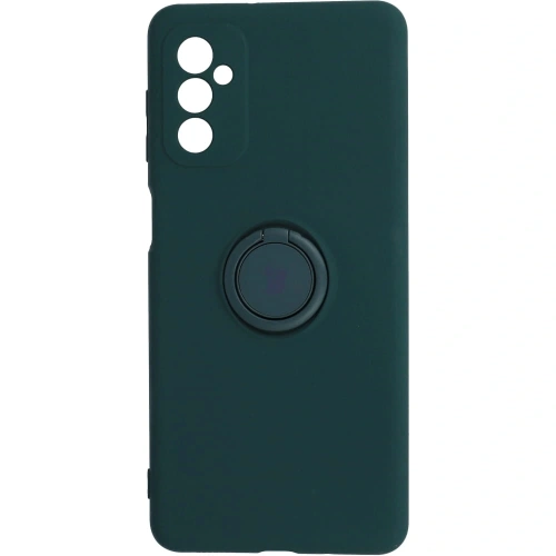 Etui Bizon Case Silicone Ring do Samsung Galaxy M52 ciemnozielone