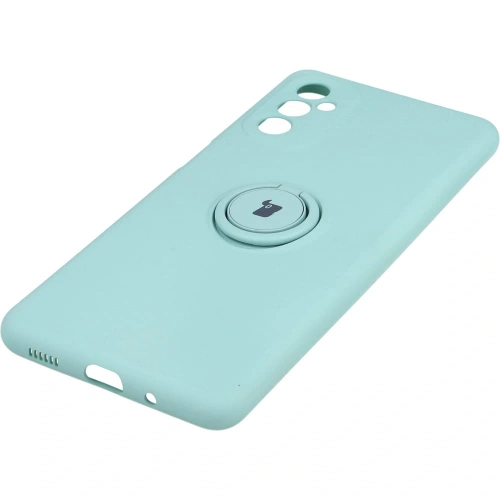 Etui Bizon Case Silicone Ring do Samsung Galaxy M52 turkusowe