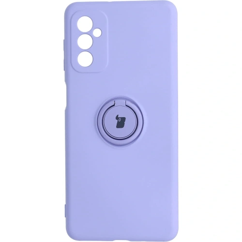 Etui Bizon Case Silicone Ring do Samsung Galaxy M52 fioletowe