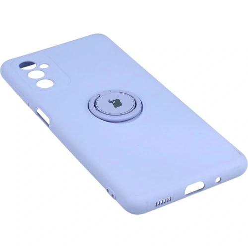 Etui Bizon Case Silicone Ring do Samsung Galaxy M52 fioletowe