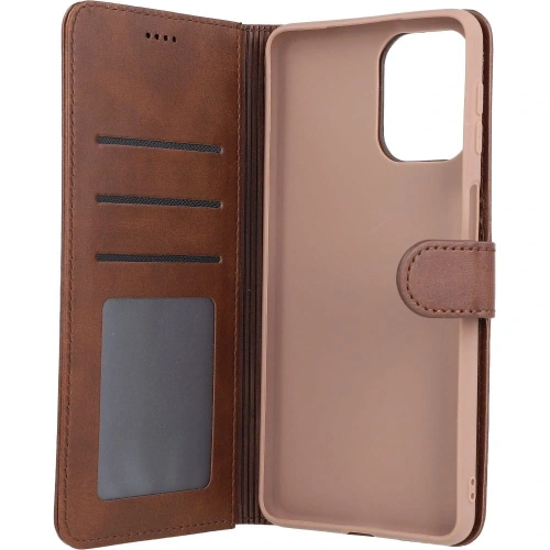 Etui Bizon Case Wallet do Samsung Galaxy M53 5G ciemnobrązowe