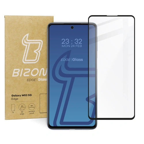 Szkło hartowane Bizon Glass Edge do Samsung Galaxy M53 5G czarne
