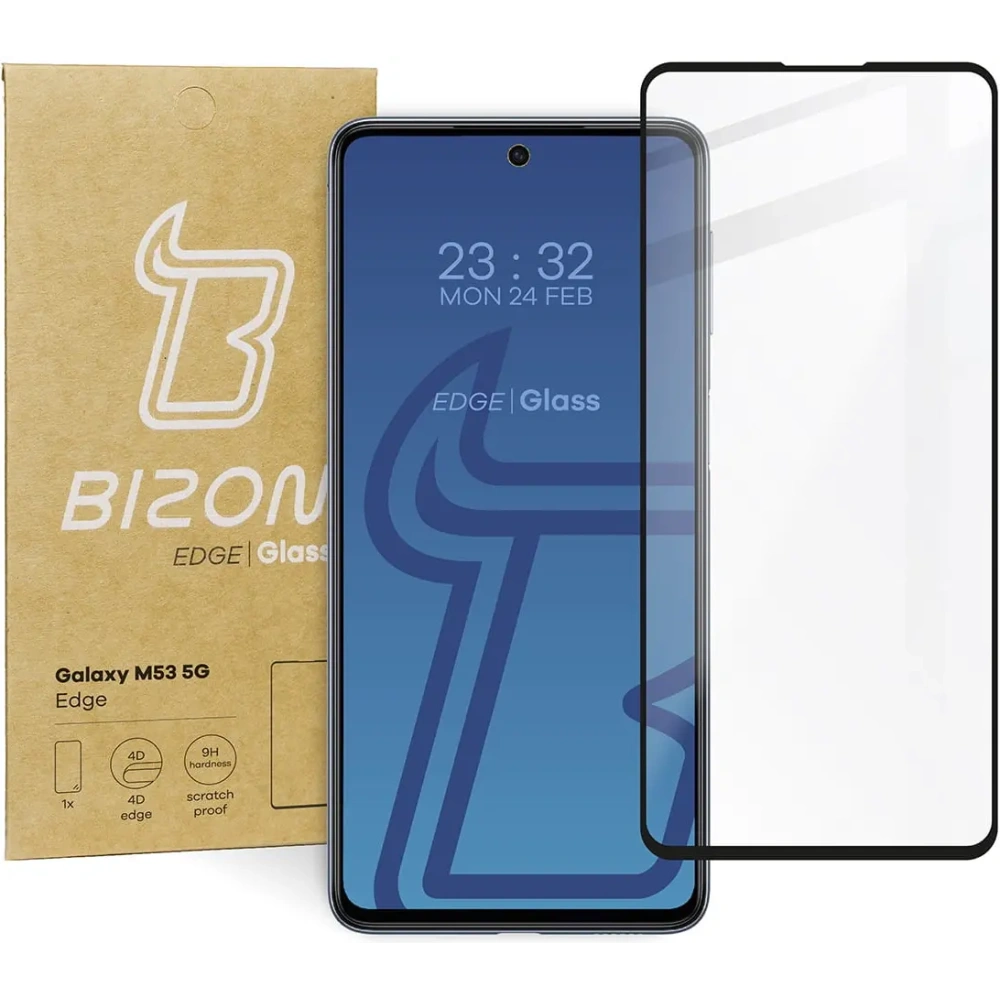 Hurtownia GSM - Bizon Glass Edge Samsung Galaxy M53 5G fekete - BIZ1380 - {ean13} - Hurt