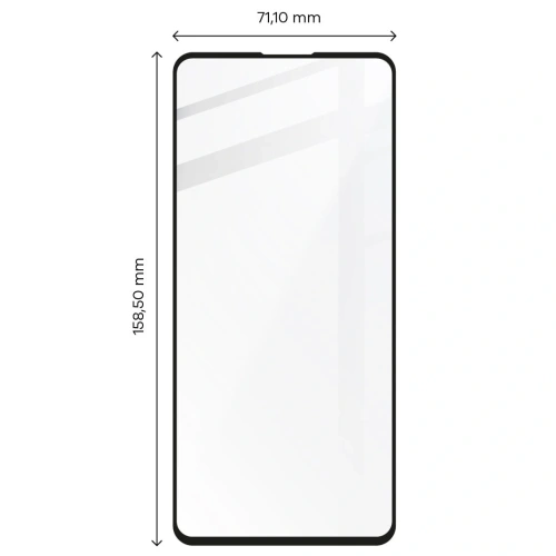 Szkło hartowane Bizon Glass Edge do Samsung Galaxy M53 5G czarne