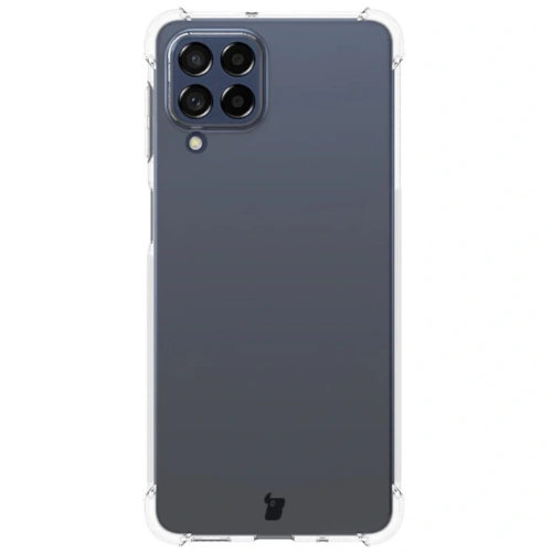 Etui + 2x szkło na ekran + szkło na obiektyw Bizon Case Clear Pack do Samsung Galaxy M53 5G przezroczyste