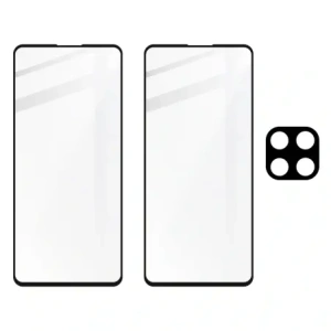 Hurtownia GSM - Bizon Glass Edge gehärtetes Glas - [2 PACK] + Linsen Schutz Samsung Galaxy M53 5G schwarz - BIZ1384 - {ean13} - Hurt