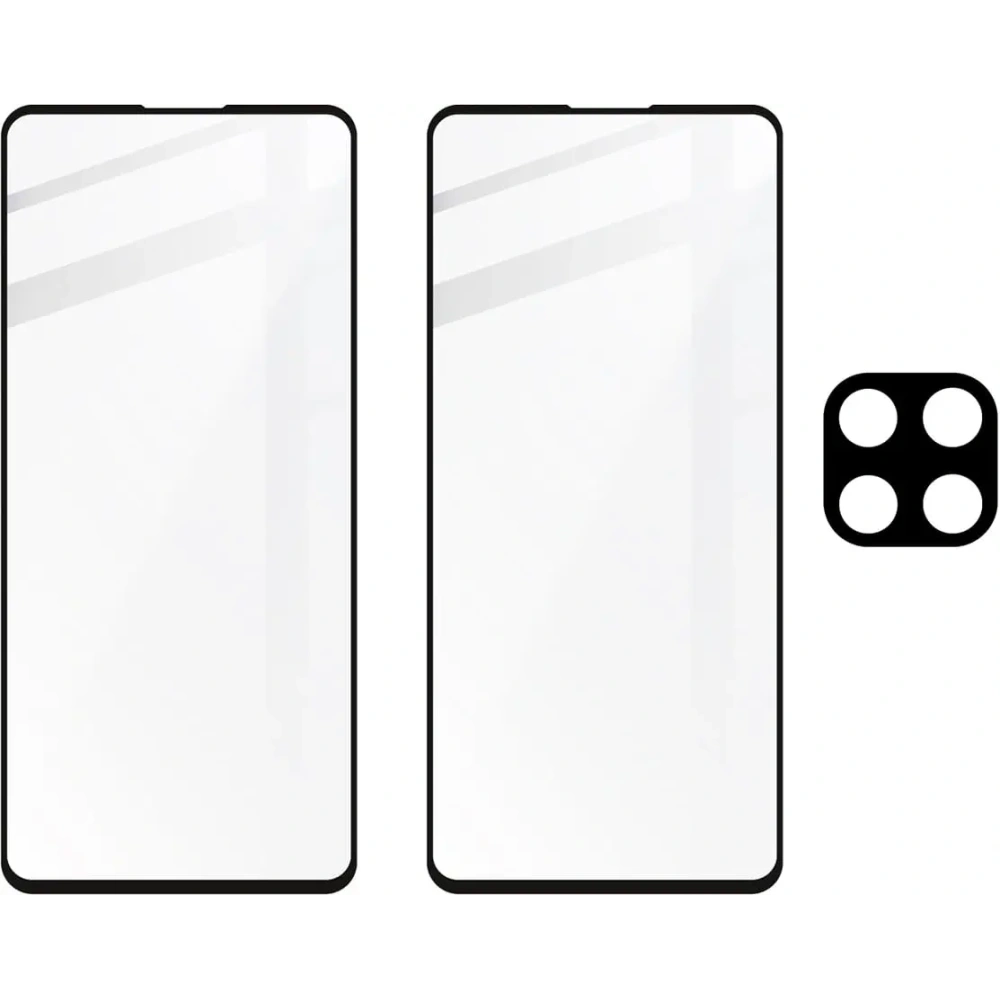 Hurtownia GSM - Bizon Glass Edge edzett üveg - [2 PACK] + lencsevédő Samsung Galaxy M53 5G fekete - BIZ1384 - {ean13} - Hurt