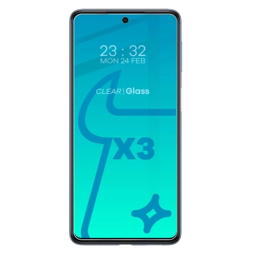 Szkło hartowane Bizon Glass Clear - 3 szt. + obiektyw Samsung Galaxy M53 5G