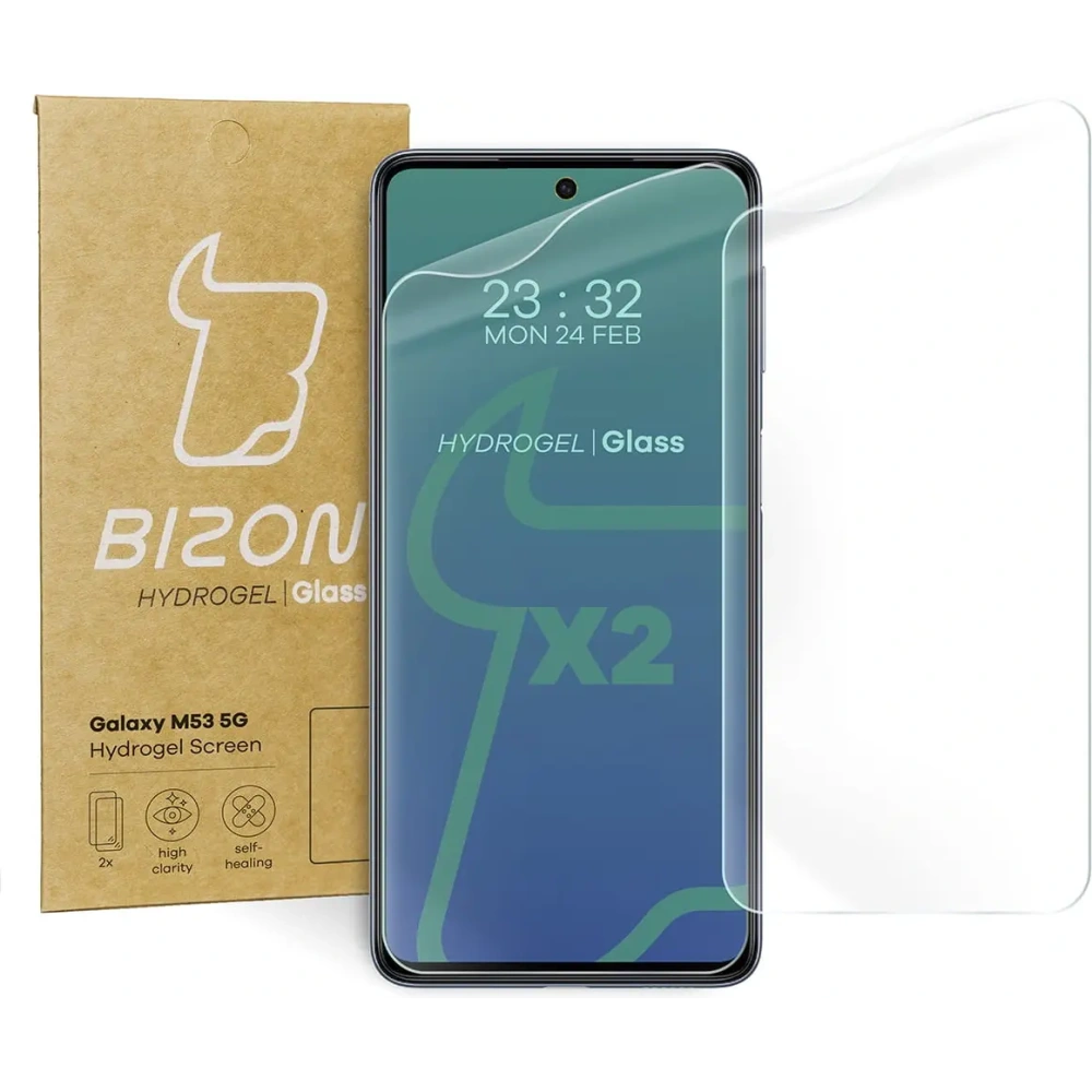 Hurtownia GSM - Folie hydrogelové na displej Bizon Glass Hydrogel Samsung Galaxy M53 5G [2 PACK] - BIZ1387 - {ean13} - Hurt