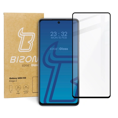 Szkło hartowane Bizon Glass Edge 2 do Samsung Galaxy M54 5G czarne