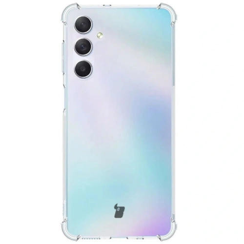 Etui + 2x szkło na ekran + szkło na obiektyw Bizon Case Clear Pack do Samsung Galaxy M54 5G przezroczyste