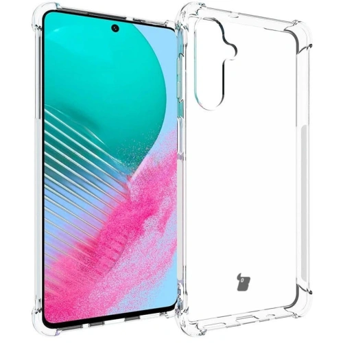 Etui + 2x szkło na ekran + szkło na obiektyw Bizon Case Clear Pack do Samsung Galaxy M54 5G przezroczyste