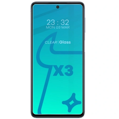 3x Szkło na ekran + szkło na aparat BIZON Clear 2 Pack do Samsung Galaxy M54 5G